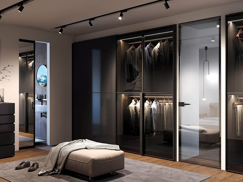 black-steel-doors-bedroom-London-UK-manufacturer black steel doors sliding internal London UK manufacturer