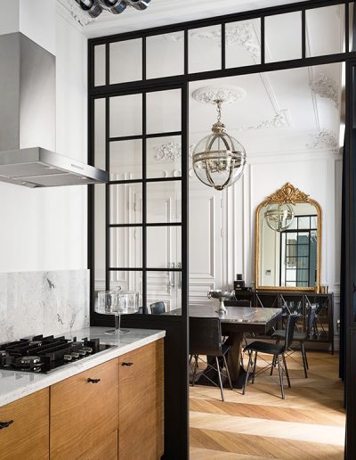 black steel doors fire rated windows London UK
