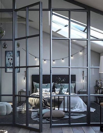 black steel doors partition fabricator manufacturer UK London