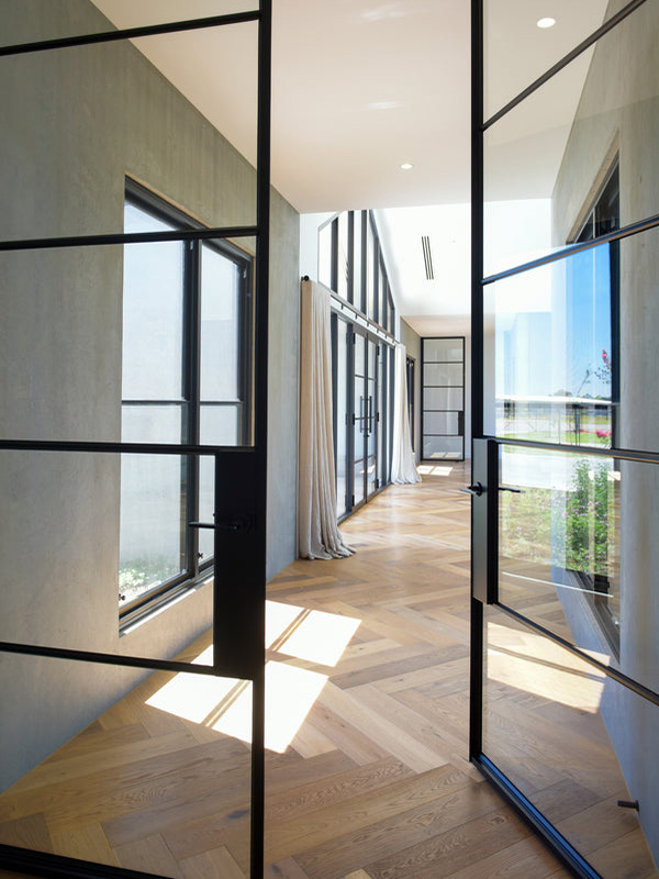 black-steel-internal-french-doors-UK-manufacturer-London-luxury-living black steel internal french doors UK manufacturer luxury