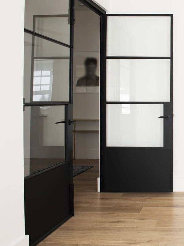 black-steel-internal-french-doors-UK-manufacturer-London-nationwide-luxury black steel internal french doors UK