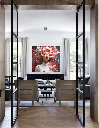black-steel-internal-pivot double doors UK manufacturer London